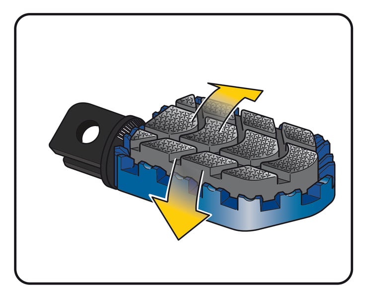 Enduro 2.0. Footpegs - Puig Hi-Tech Parts