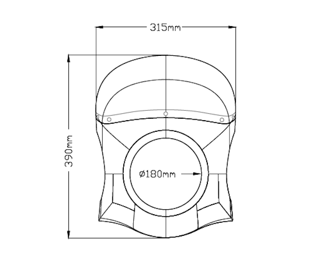 Retro Semi Fairing for motorcycle YAMAHA XSR900 2016 - Puig Hi