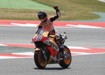 Marquez y Pedrosa consiguieron un meritorio y emotivo podium en el Gran Premio de Catalunya