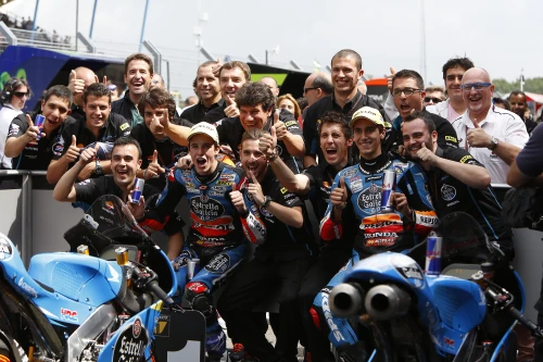 Rins and M&aacute;rquez, first double with Honda