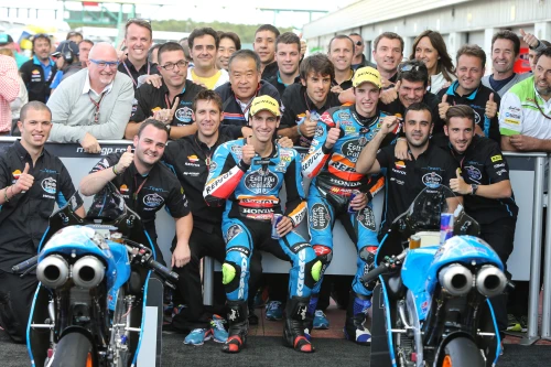 Rins et M&aacute;rquez retourn&eacute;s &agrave; la premi&egrave;re marche du podium