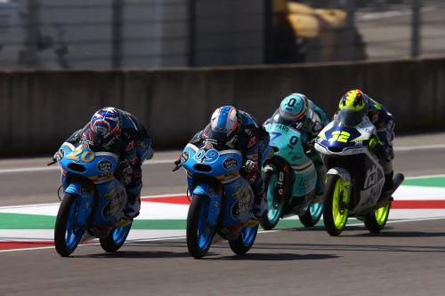 Jorge Navarro, seventh in a tight race in Mugello