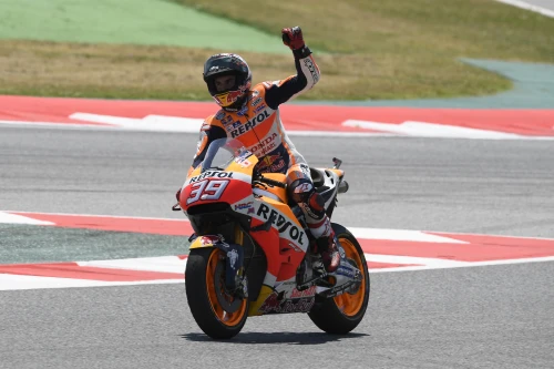 Marquez y Pedrosa consiguieron un meritorio y emotivo podium en el Gran Premio de Catalunya