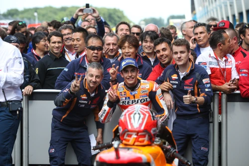 Monumental segunda posición para Márquez en el Gp de Holanda ccondicionado por el mal tiempo