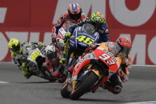 Marquez réalise un podium important à Assen, course difficile pour Pedrosa.