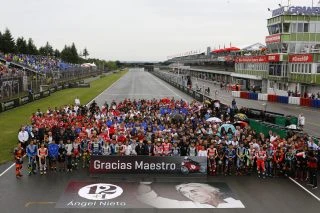 Master-class de Marquez i Pedrosa en segona posició.