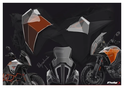 Nous deflectors Puig per la KTM 1290 Super Adventure R / S / T i 1090 Adventure / R