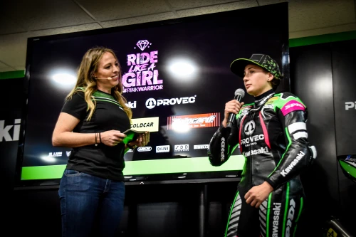 Presentación de Kawasaki Provec con Ana Carrasco