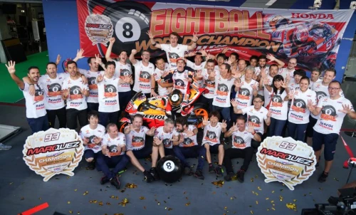 The HONDA HRC team is proclaimed MOTO GP champion with Marc Márquez