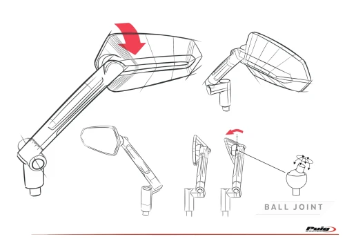 Puig F1.1 and GT.1 rear-view mirrors: sports essence