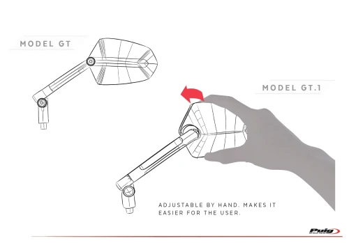 Puig F1.1 and GT.1 rear-view mirrors: sports essence