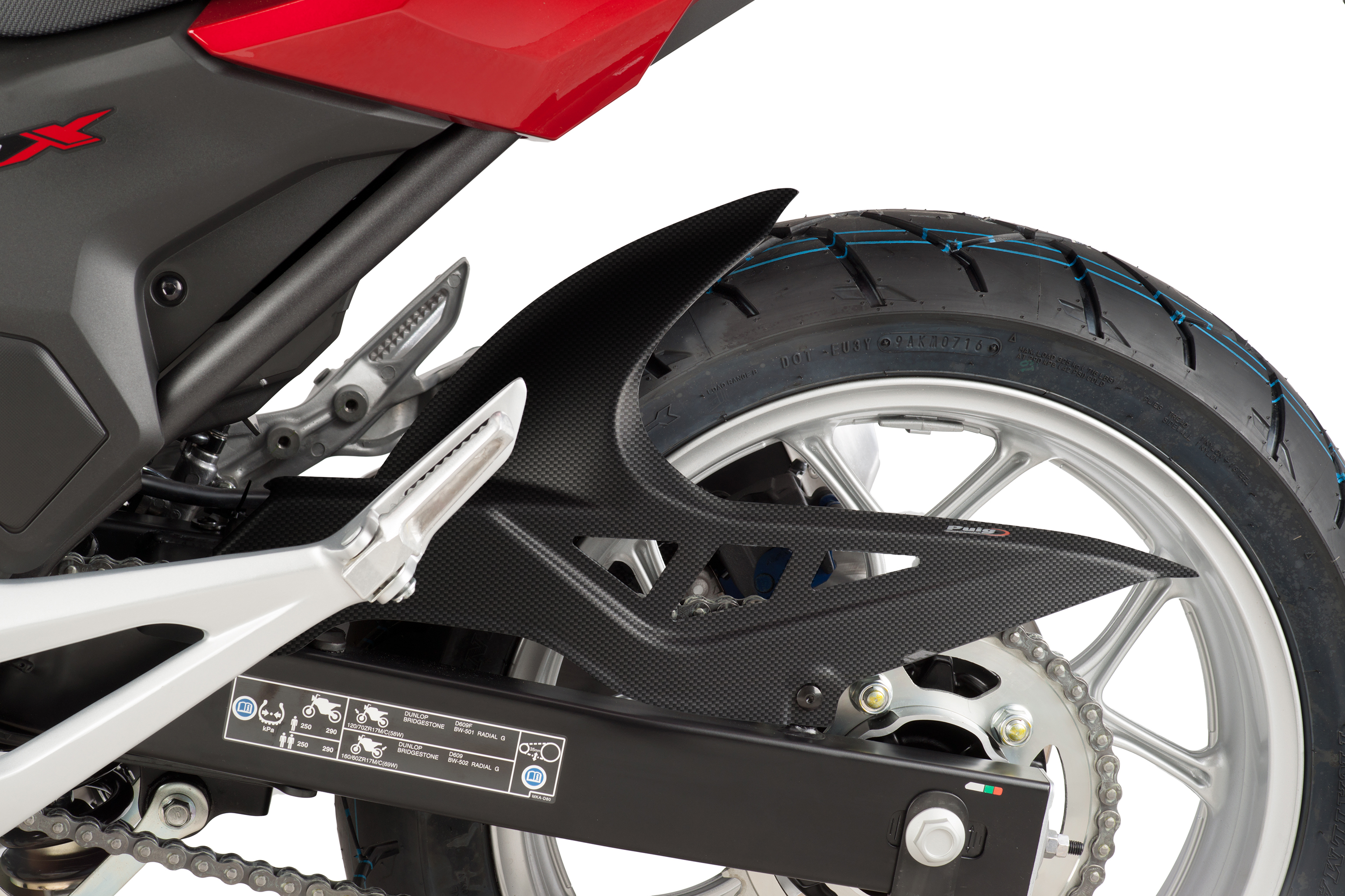 Rear Fenders for motorcycle HONDA NC750X 2018 - Puig Hi-Tech Parts